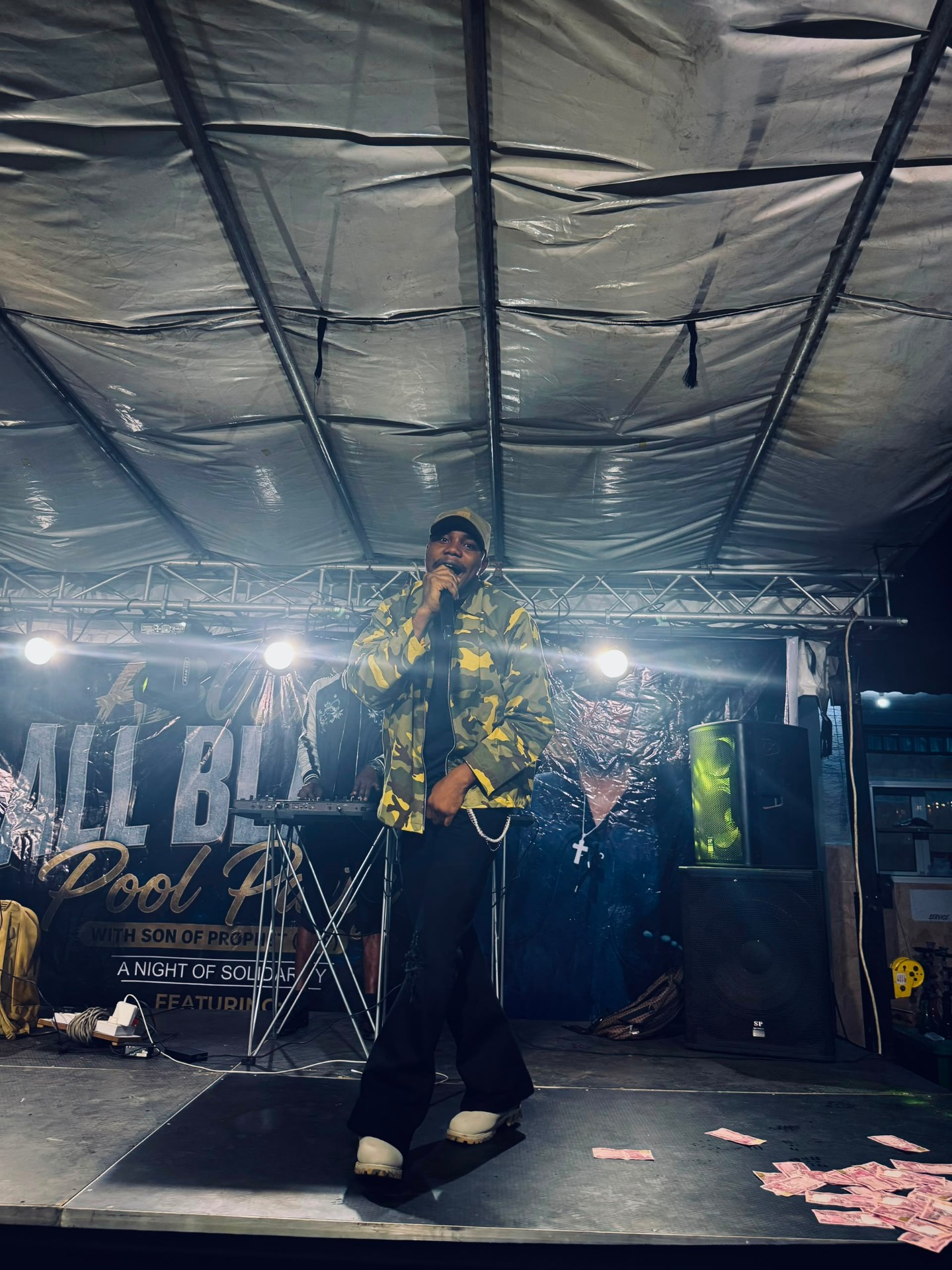H3RITAGE — Live On Stage H3RITAGE on stage under spotlights — official live performance photograph